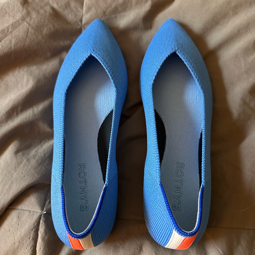 Rothy's Vibrant Blue Pointed Flats /swaps
